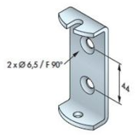 SIMU uchwyt T5 z rozstawem 44 mm