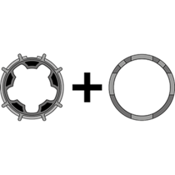 SIMU zestaw adaptacji T6 do rury 133 x 4 mm