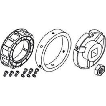 SIMU zestaw adaptacji Ø158 mm do rury Ø168 x 4,5 mm Ø80