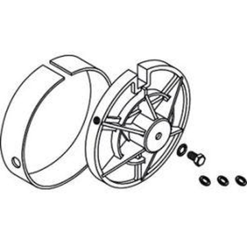SIMU zestaw adaptacji Ø127 mm do rury Ø133 x 2,5 mm 350-450 Nm
