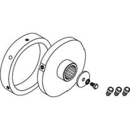 SIMU zestaw adaptacji Ø158 mm do rury Ø168 x 4,5 mm 350-450 Nm