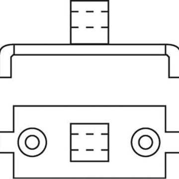 Somfy Płytka LT50 RH LO z poziomym otworem kwadratowym 10 mm