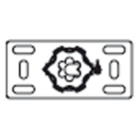 Somfy Regulowana płytka mocująca z pierścieniem blokującym