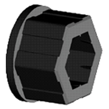 Somfy Krótki adapter wałka sześciokątnego 6 mm Concept 25