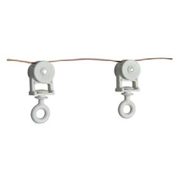 Somfy Glydea Ripple, wózki z obrotowymi oczkami 60 mm